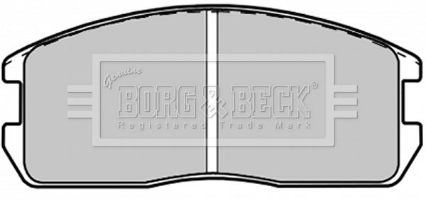 BORG & BECK stabdžių trinkelių rinkinys, diskinis stabdys BBP1200